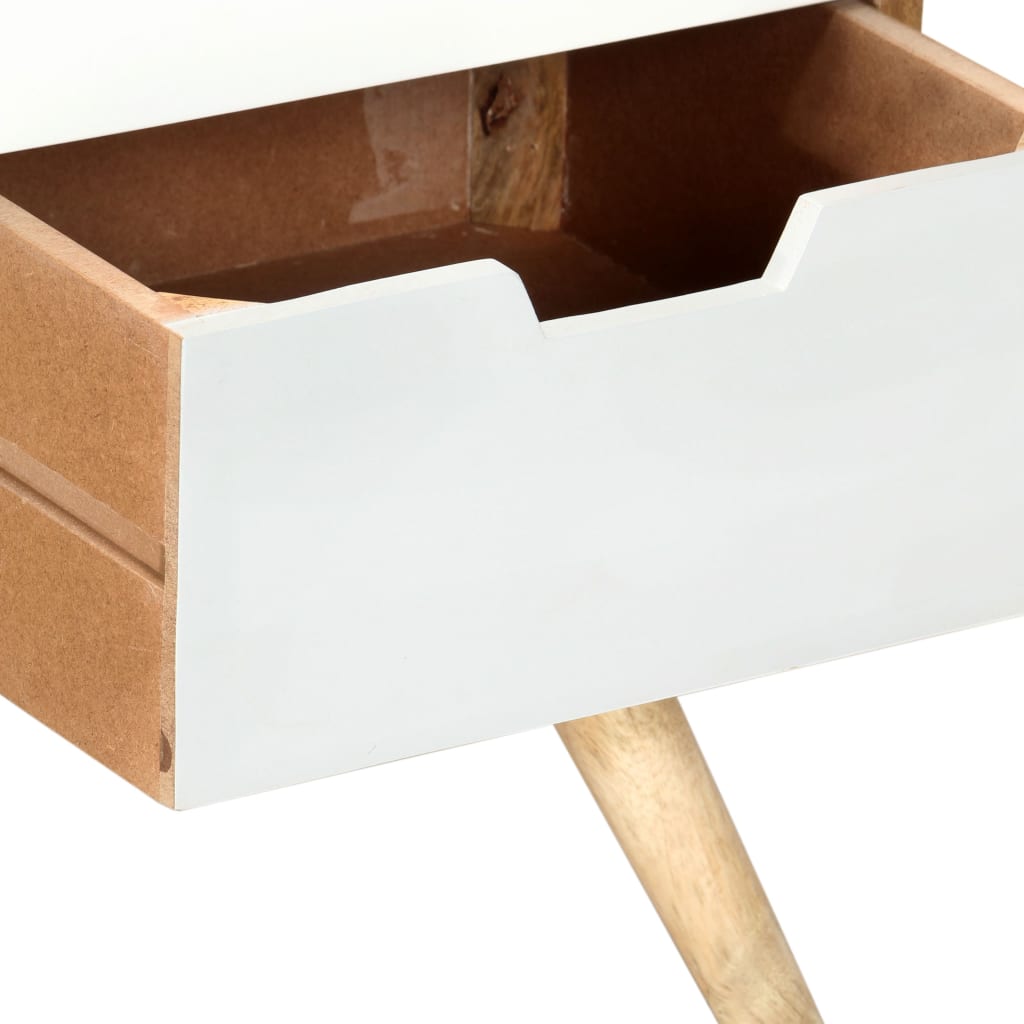 Meuble TV 110x35x48 cm Bois de manguier massif - XIOS