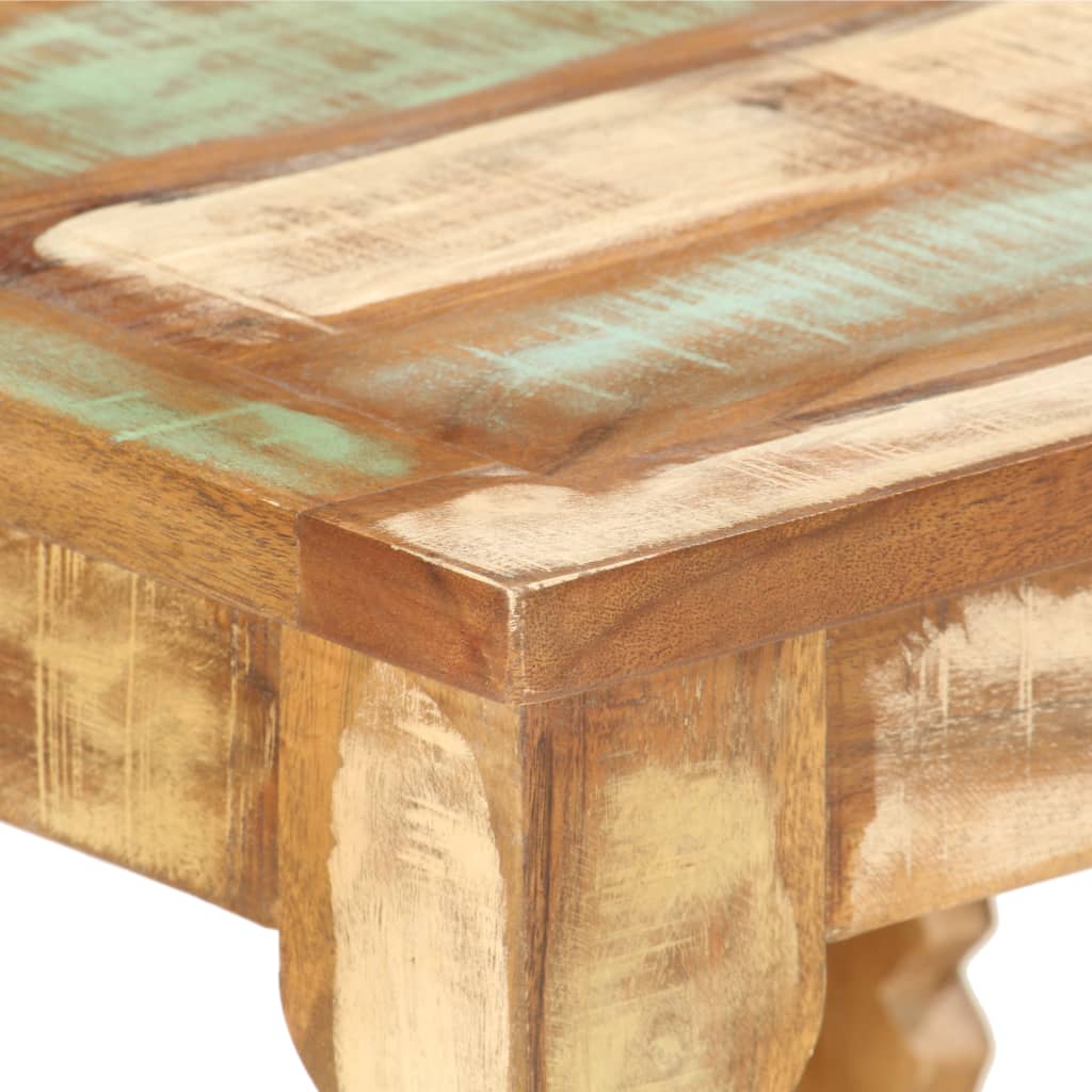 Table basse 40x40x40 cm Bois de récupération solide - XIOS
