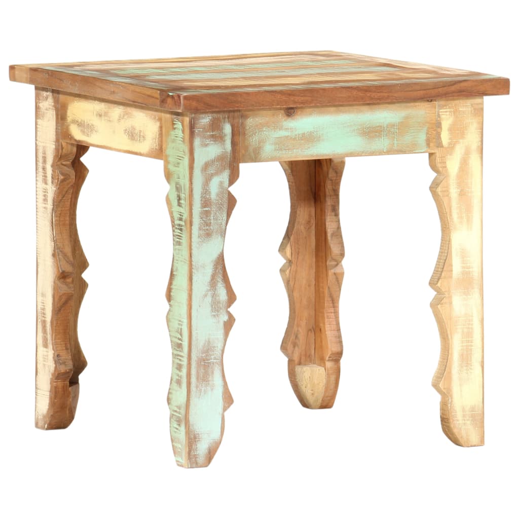 Table basse 40x40x40 cm Bois de récupération solide - XIOS