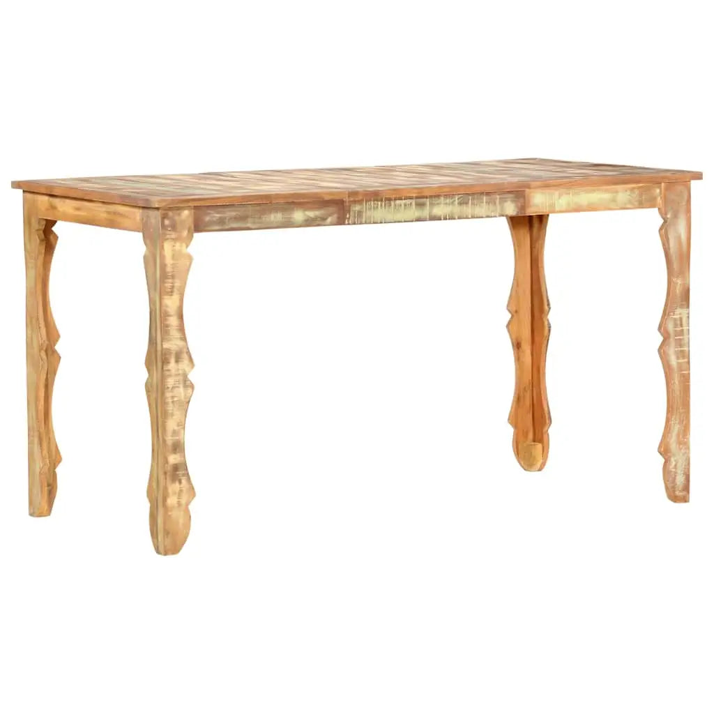 Table de salle à manger 140x70x76cm Bois de récupération massif - XIOS