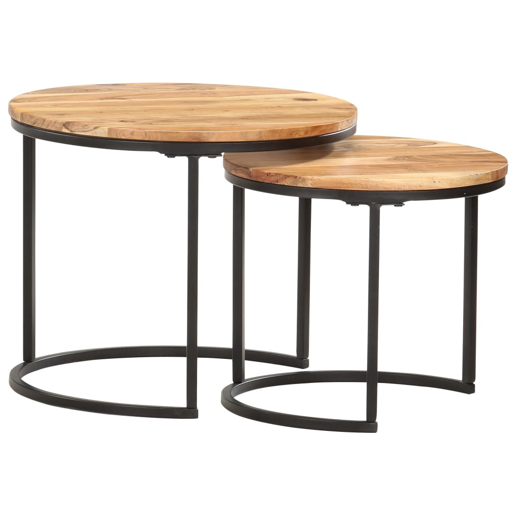 Tables gigognes 2 pcs Bois d'acacia massif - XIOS