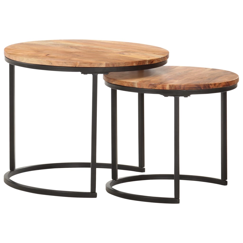 Tables gigognes 2 pcs Bois d'acacia massif - XIOS