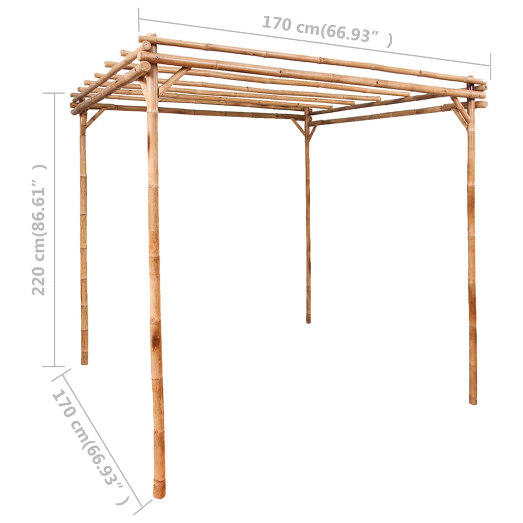 Pergola Bambou 170x170x220 cm - XIOS