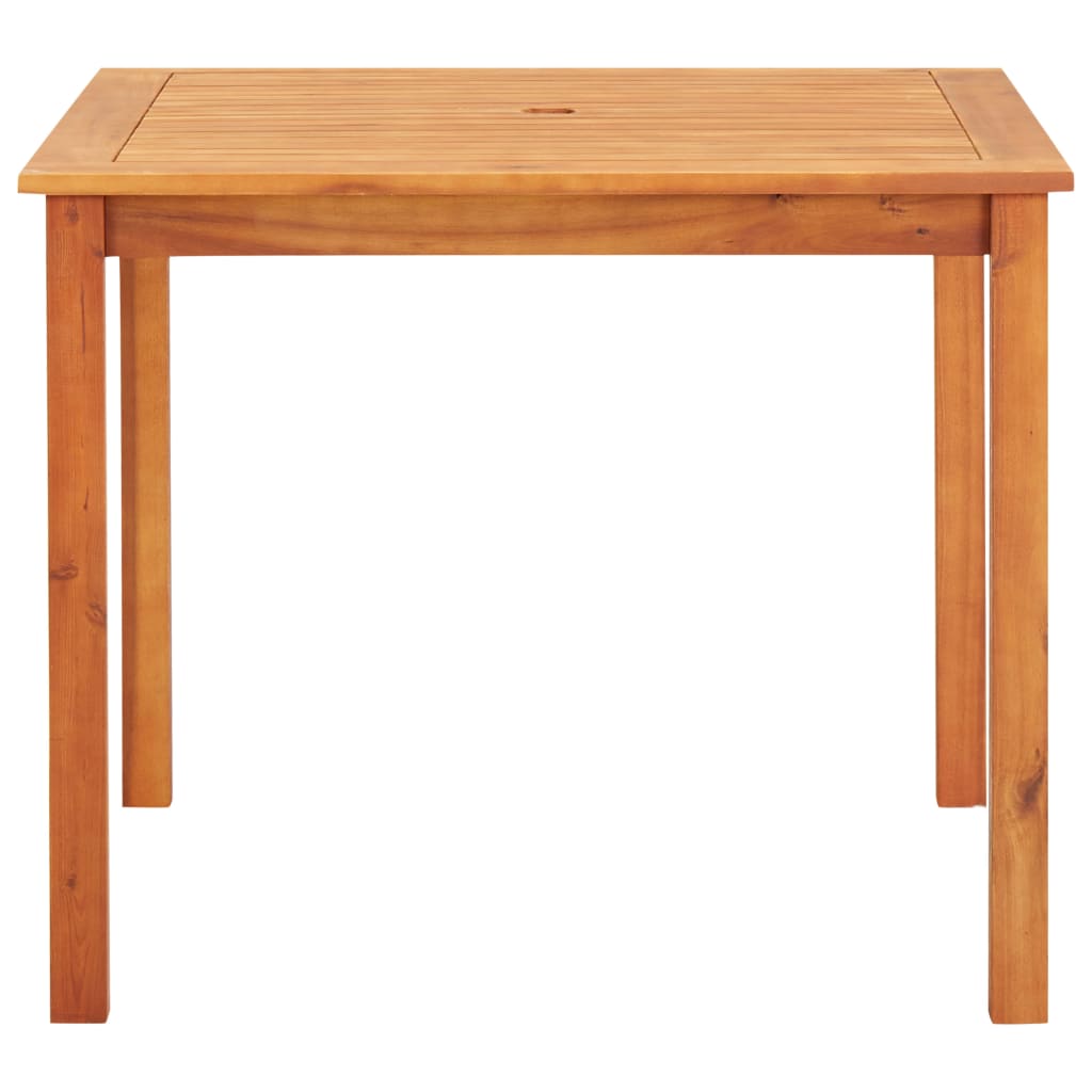 Ensemble à manger d'extérieur 3 pcs et coussins Acacia solide