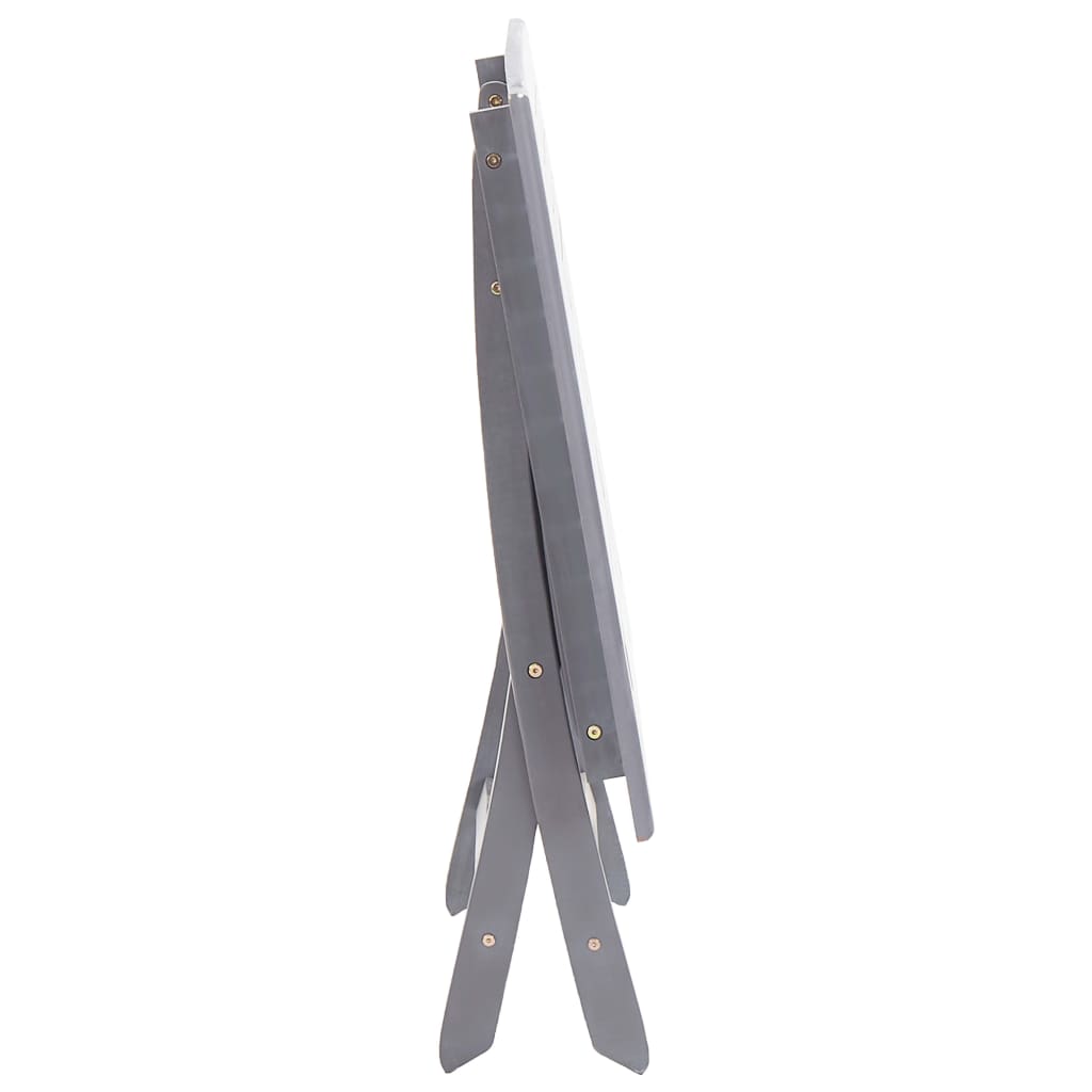 Ensemble à manger de jardin 7 pcs Bois d'acacia massif Gris