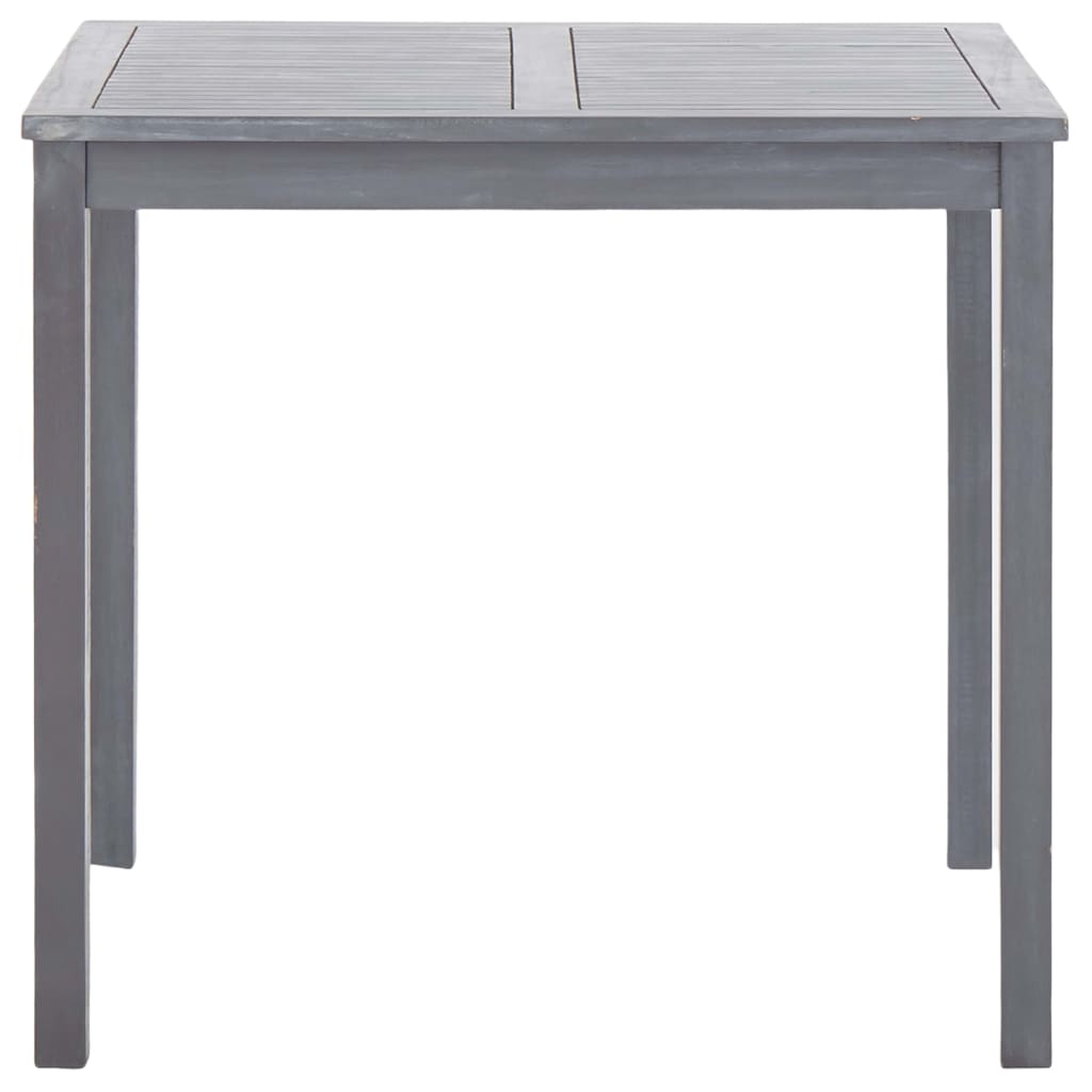 Ensemble à manger de jardin 5 pcs Bois d'acacia massif Gris