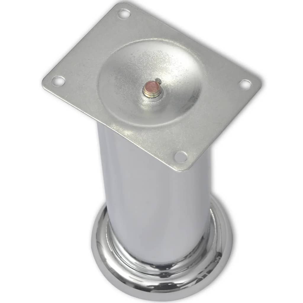 Pieds ronds de canapé 8 pcs Chrome 180 mm - XIOS