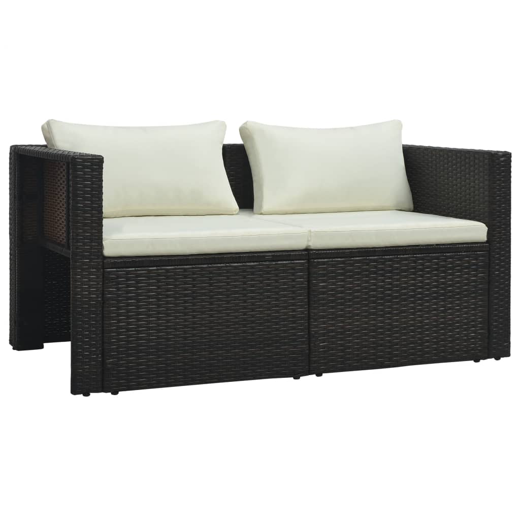 Salon de jardin 6 pcs avec coussins Résine tressée Marron Salons de jardin vidaXL