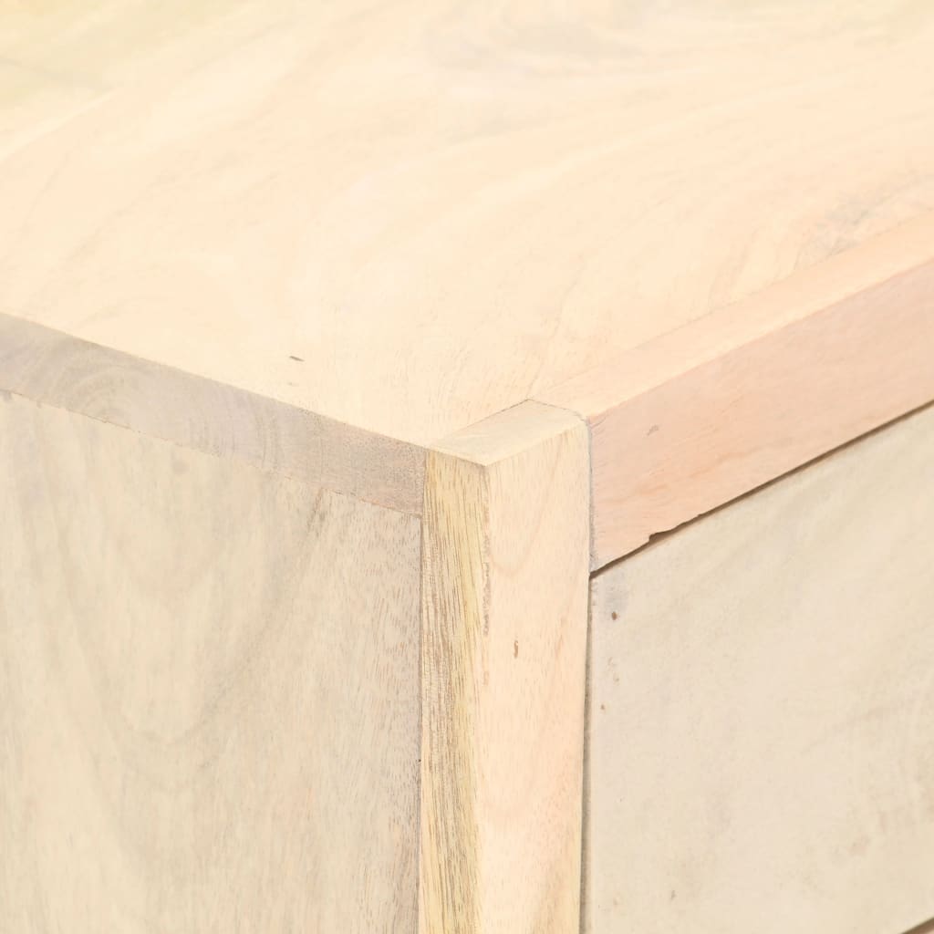 Table de chevet doré 40 x 30 x 50 cm bois de manguier massif - XIOS
