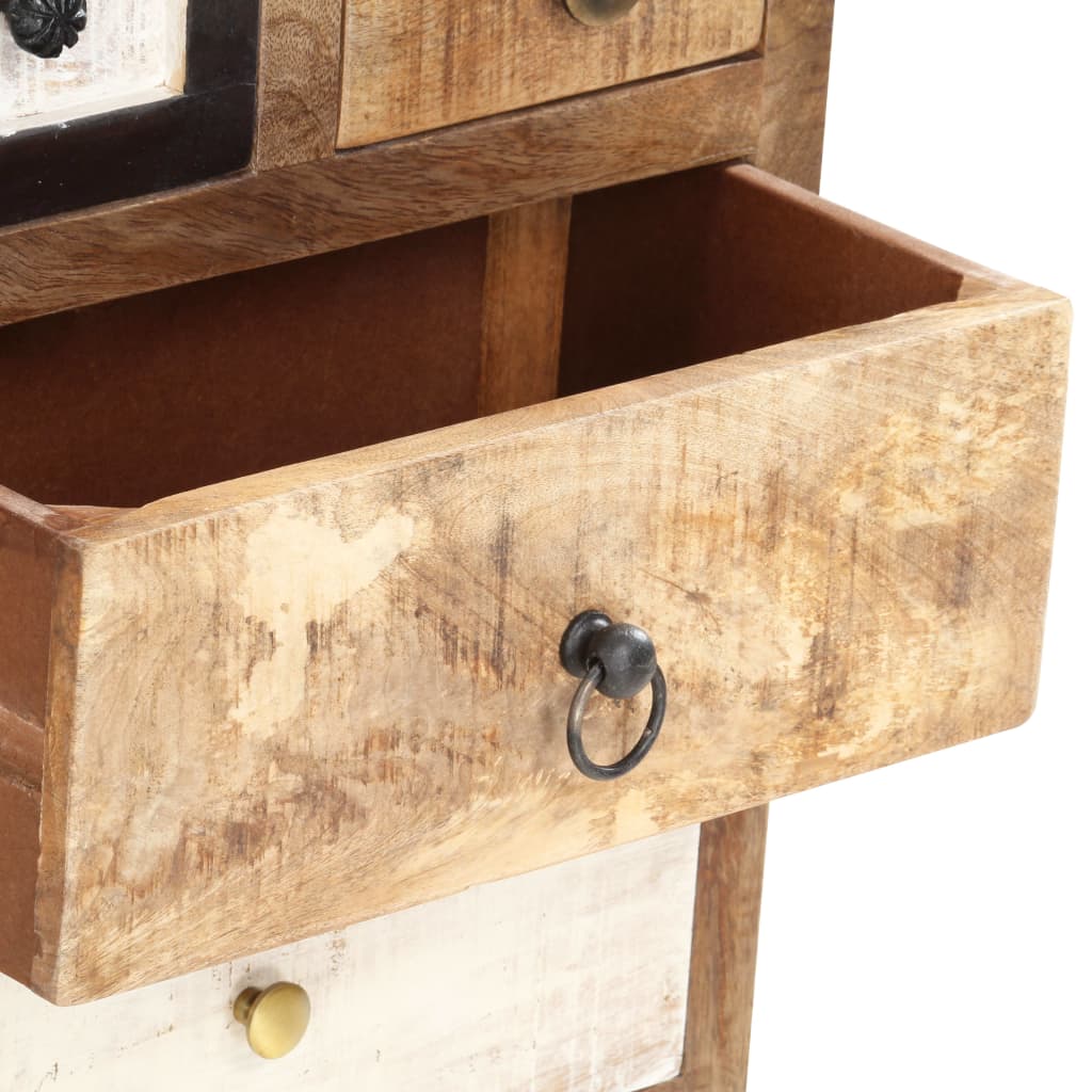 Armoire à tiroirs 45 x 30 x 105 cm Bois de récupération massif - XIOS
