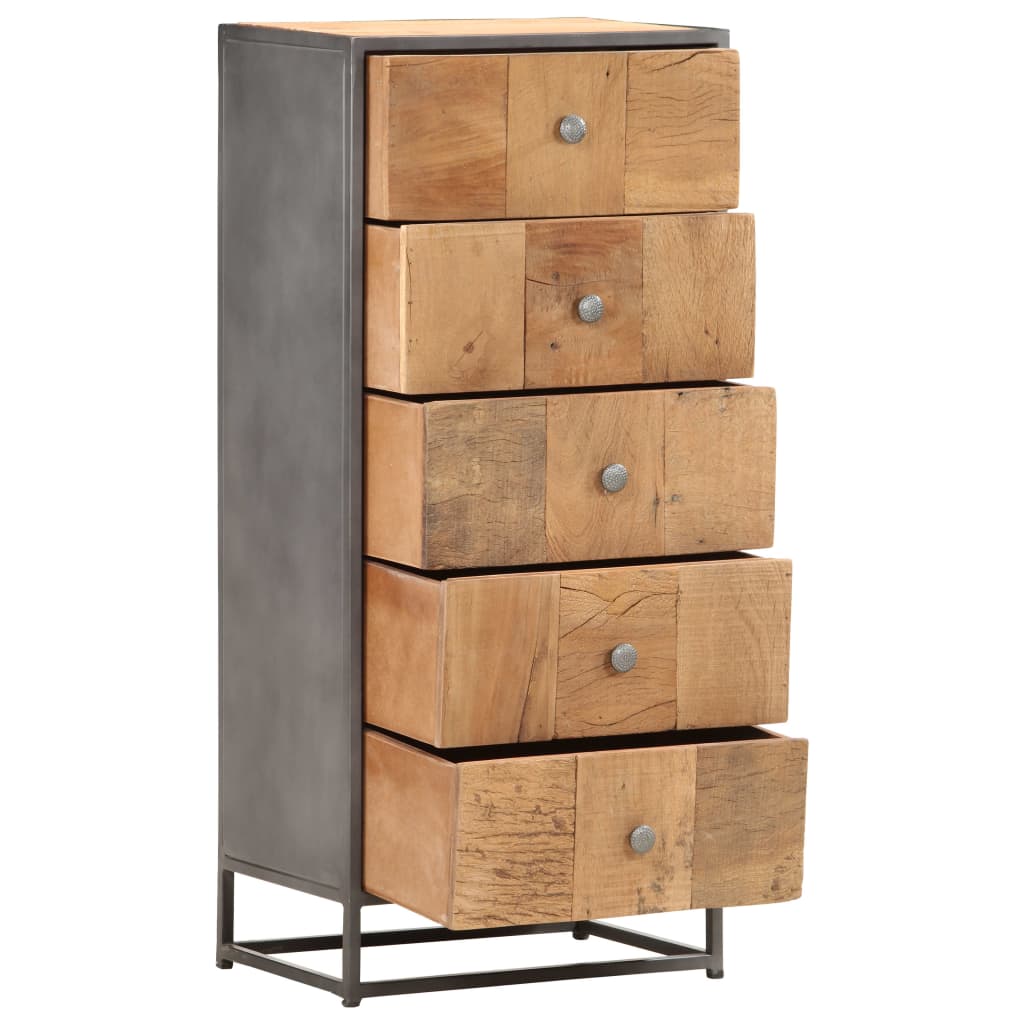 Armoire à tiroirs 45 x 30 x 100 cm Bois de récupération massif - XIOS