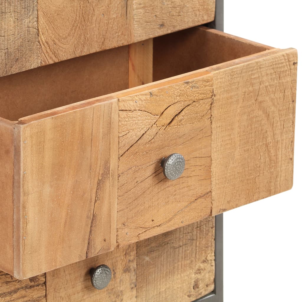 Armoire à tiroirs 45 x 30 x 100 cm Bois de récupération massif - XIOS