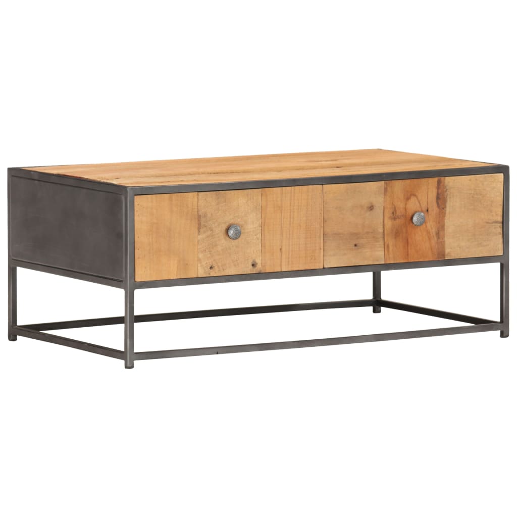 Table basse 90 x 50 x 35 cm Bois de récupération massif - XIOS