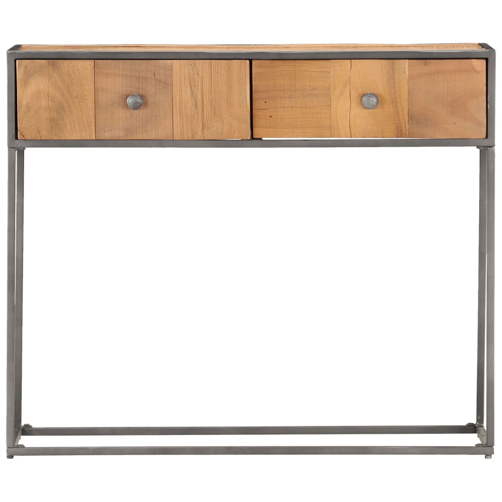 Table console 90x30x75 cm Bois de récupération massif - XIOS
