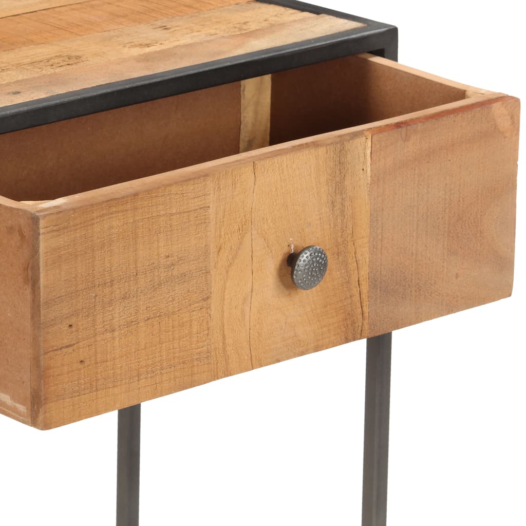 Table console 90x30x75 cm Bois de récupération massif - XIOS