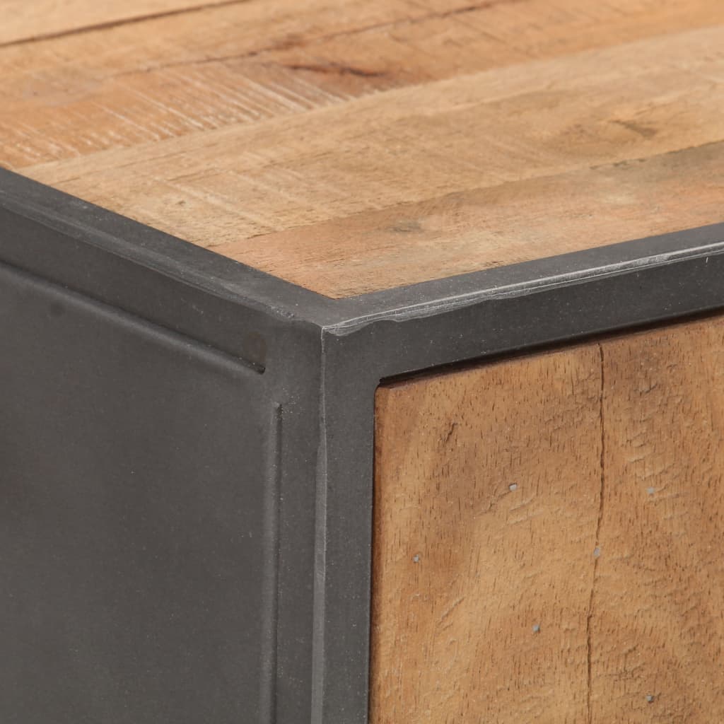 Table console 90x30x75 cm Bois de récupération massif - XIOS