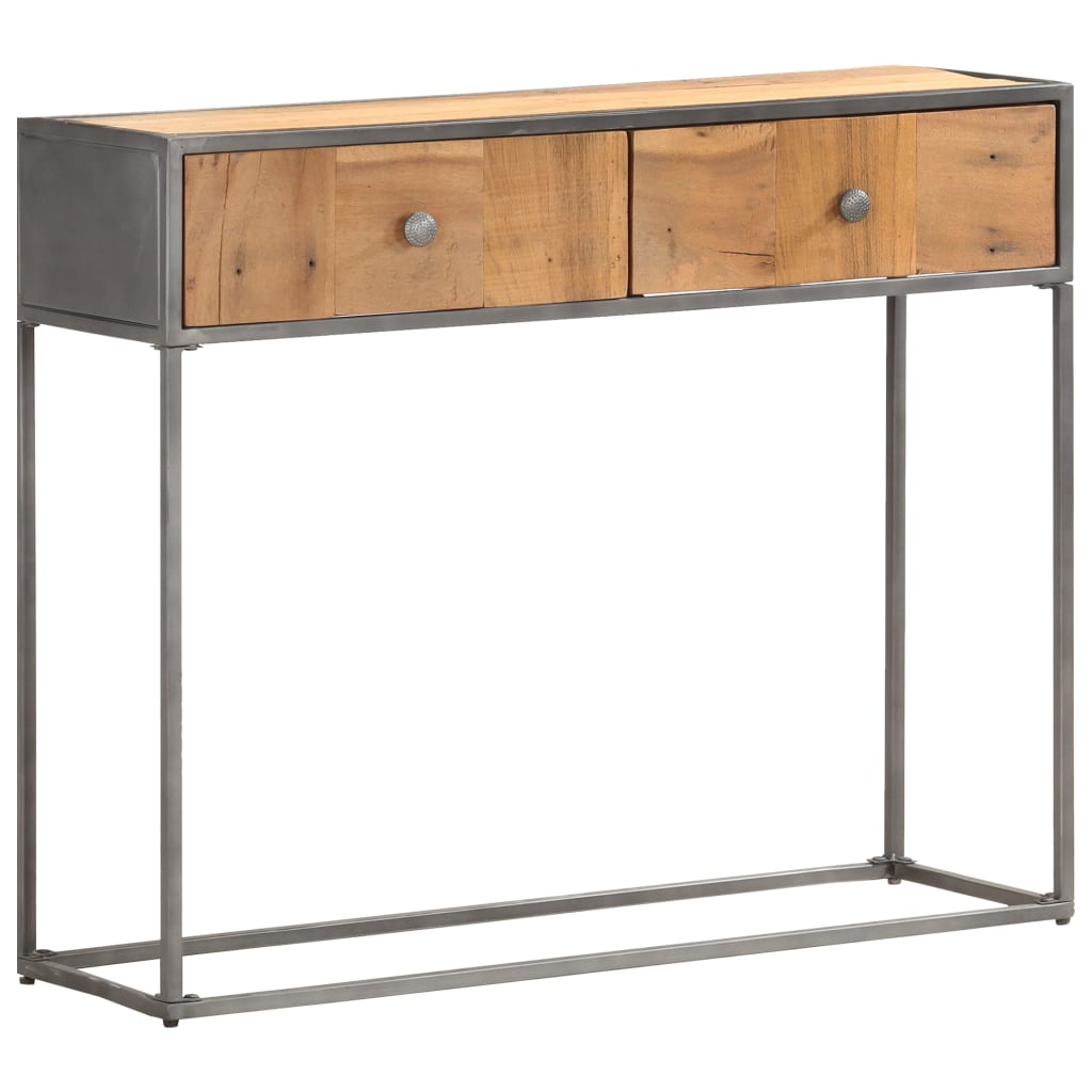 Table console 90x30x75 cm Bois de récupération massif - XIOS