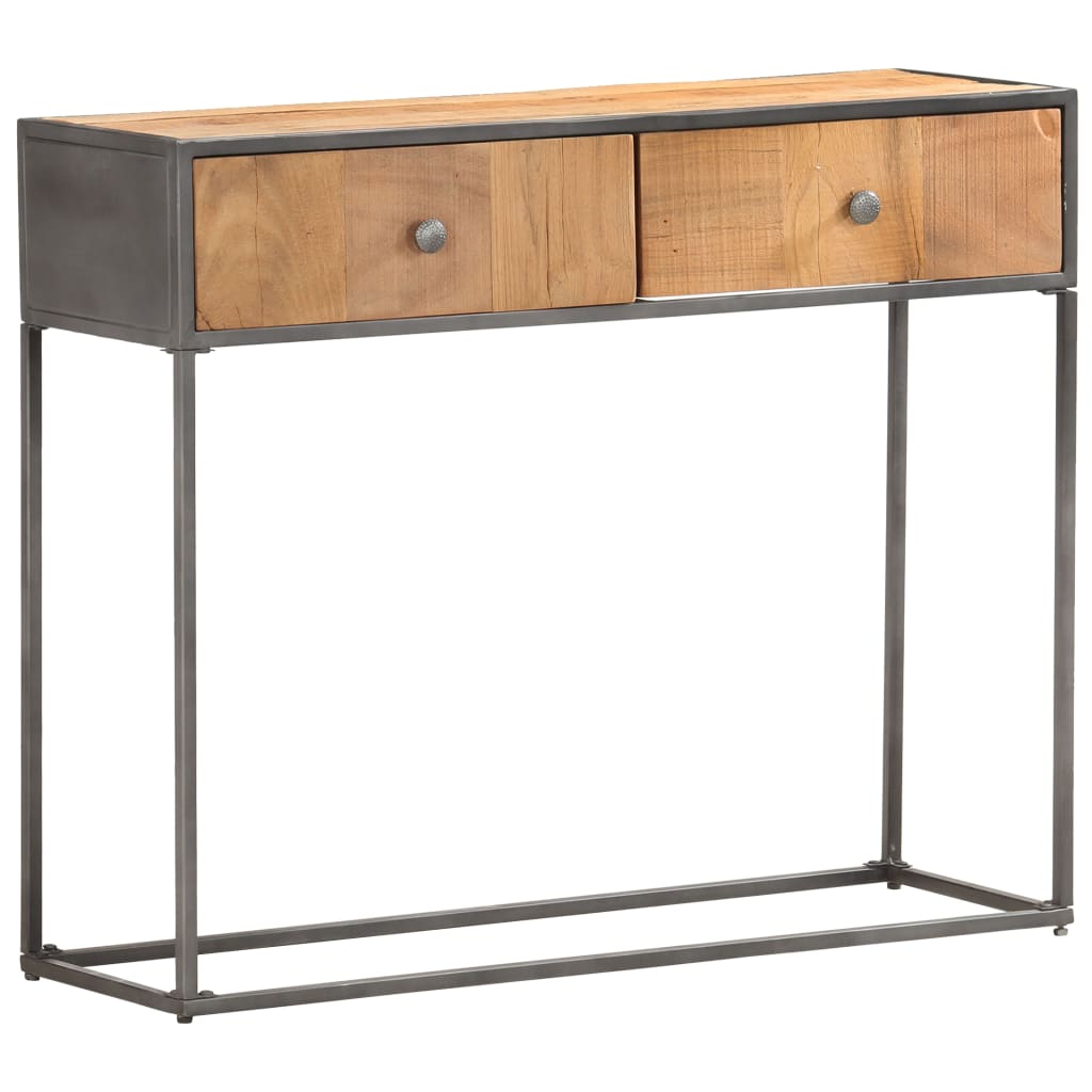 Table console 90x30x75 cm Bois de récupération massif - XIOS