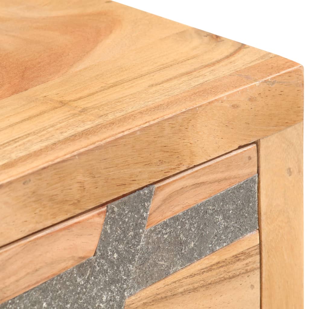 Table console 90 x 30 x 75 cm Bois d'acacia massif - XIOS