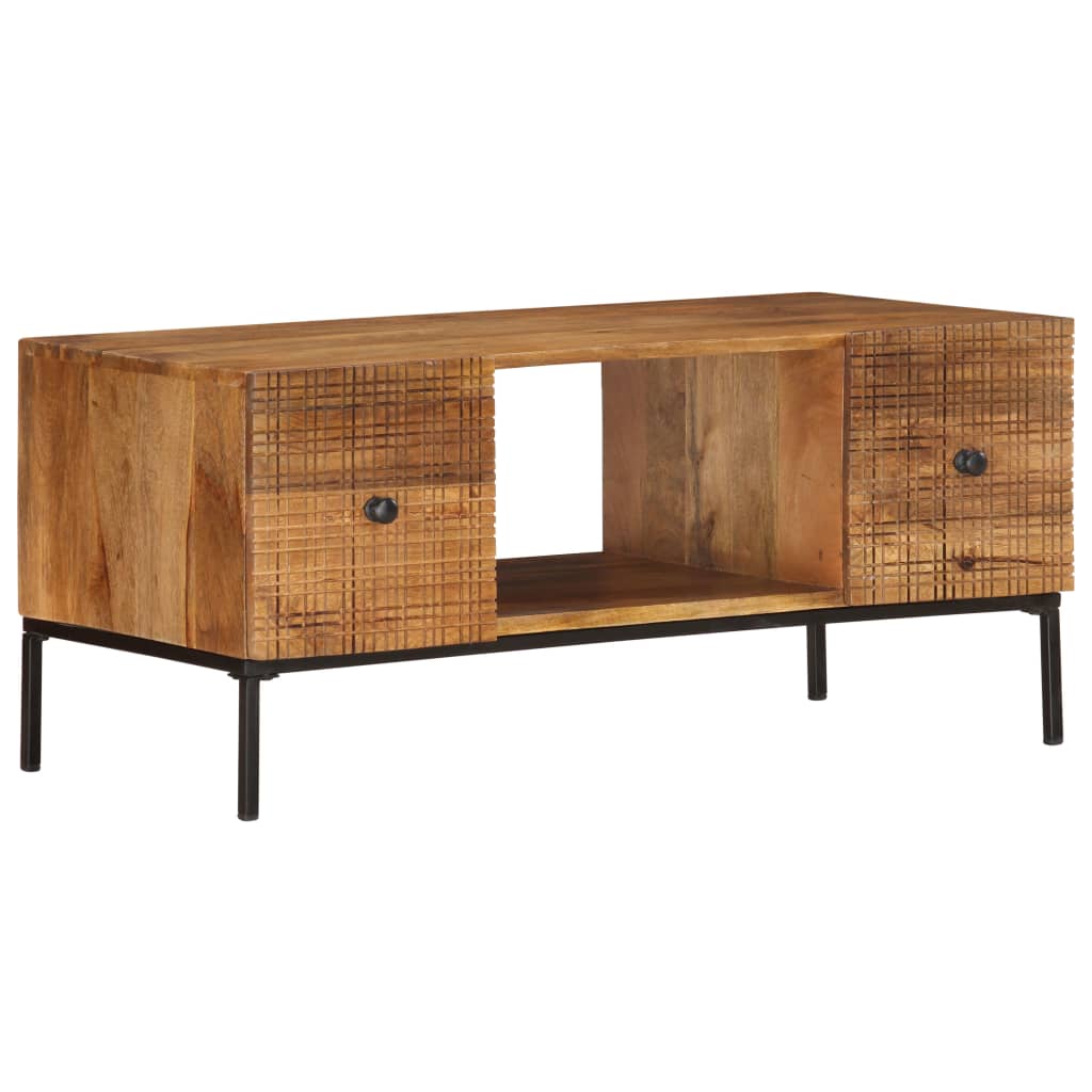Table basse 90x45x40 cm Bois de manguier massif - XIOS