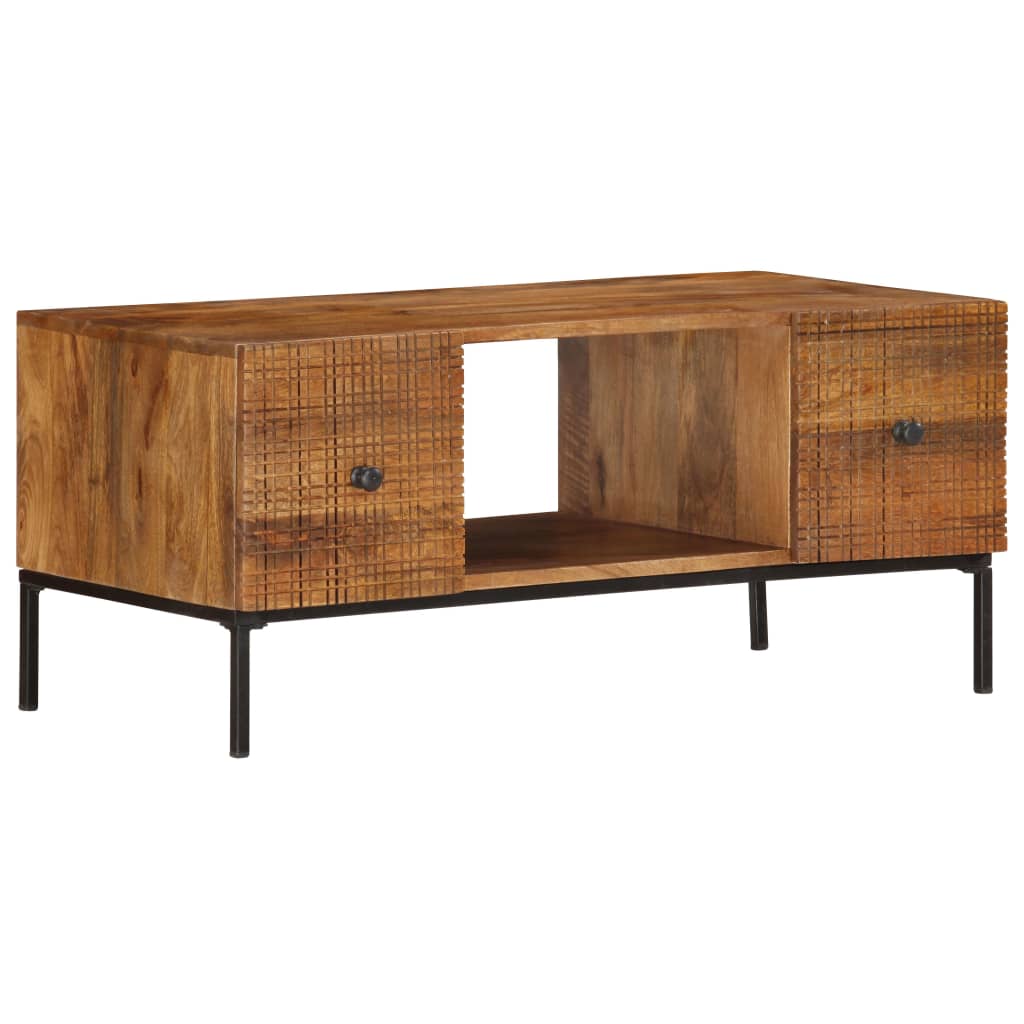 Table basse 90x45x40 cm Bois de manguier massif - XIOS