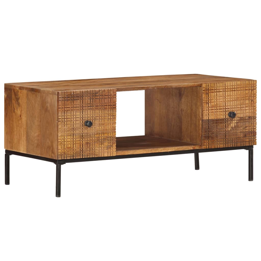Table basse 90x45x40 cm Bois de manguier massif - XIOS