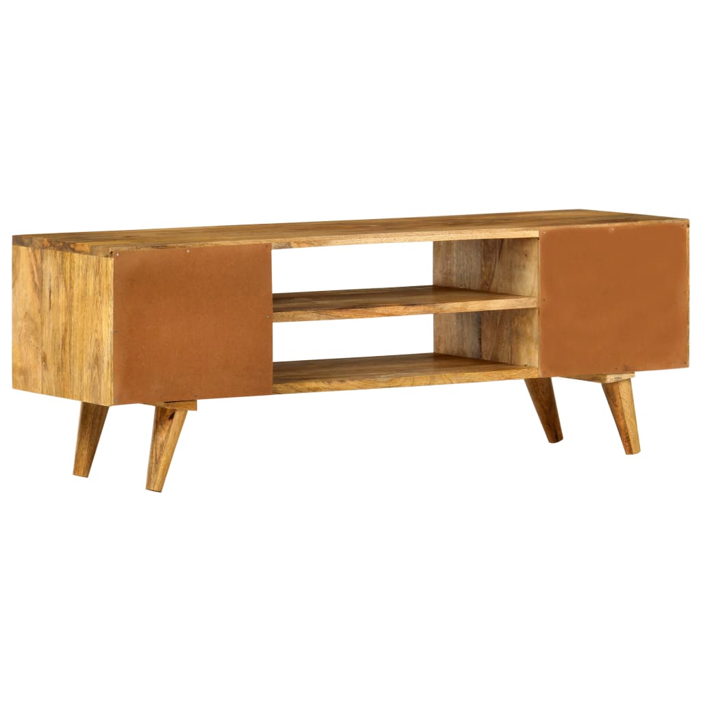 Meuble TV 110x35x40 cm Bois massif de manguier Meubles TV vidaXL