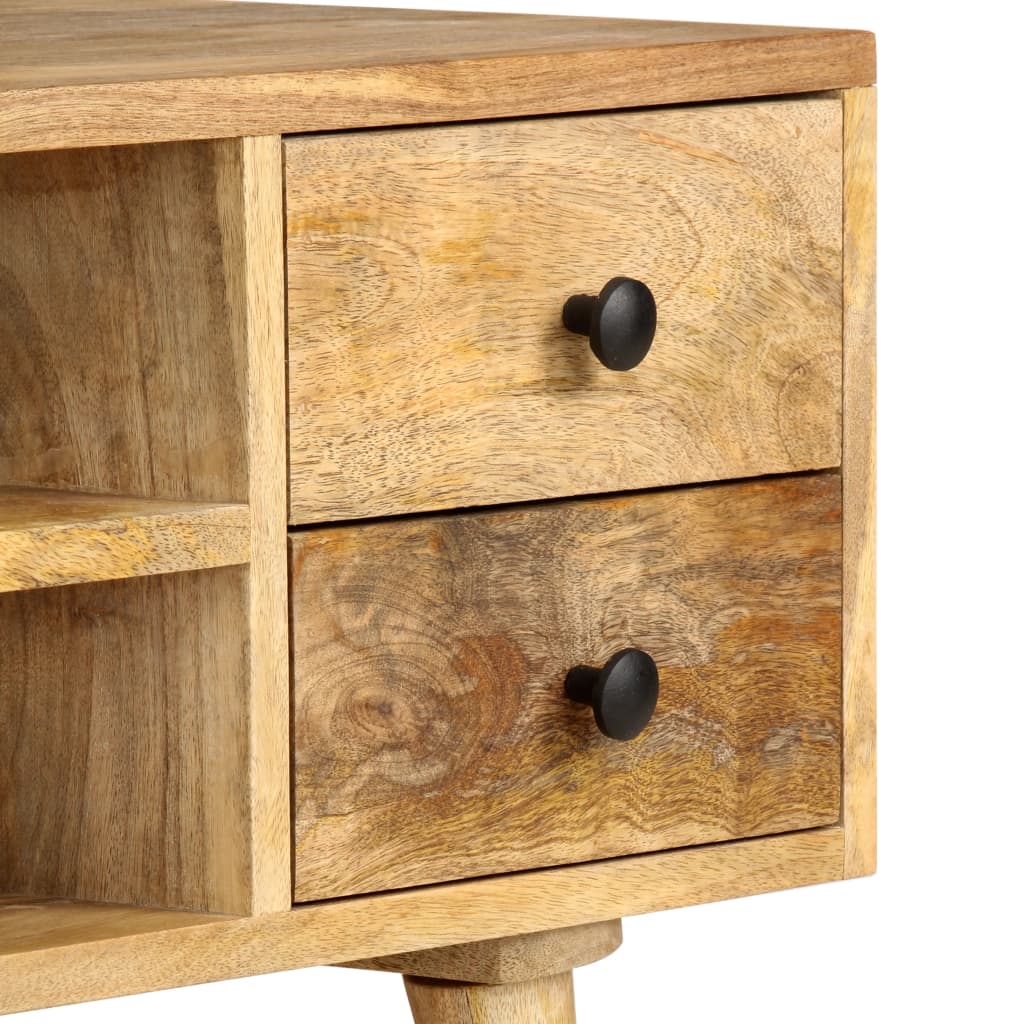 Meuble TV 110x35x40 cm Bois massif de manguier Meubles TV vidaXL