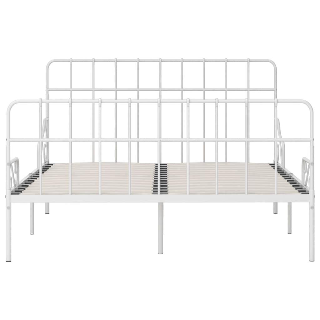 Cadre de lit sans matelas avec sommier à lattes métal 120x200cm - XIOS