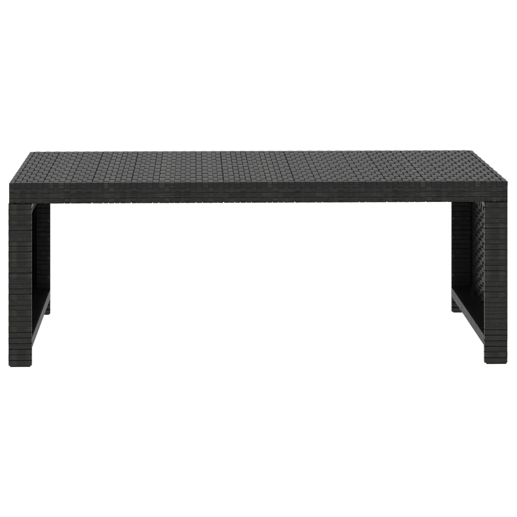 Salon de jardin 5 pcs avec coussins Résine tressée Noir - XIOS