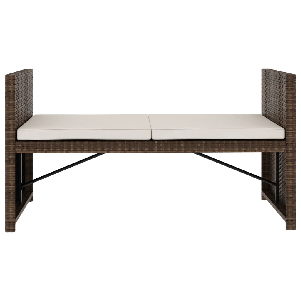Salon de jardin 5 pcs avec coussins Résine tressée Marron - XIOS