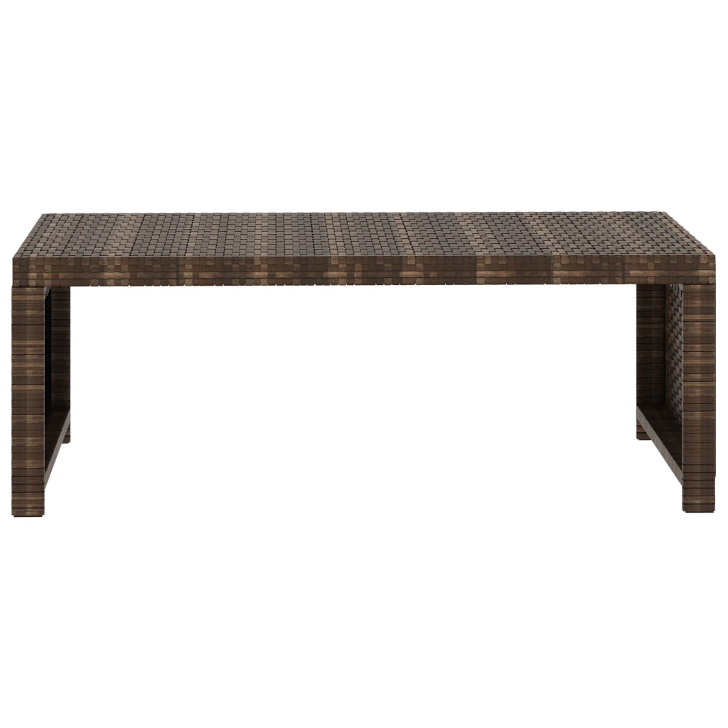 Salon de jardin 5 pcs avec coussins Résine tressée Marron - XIOS