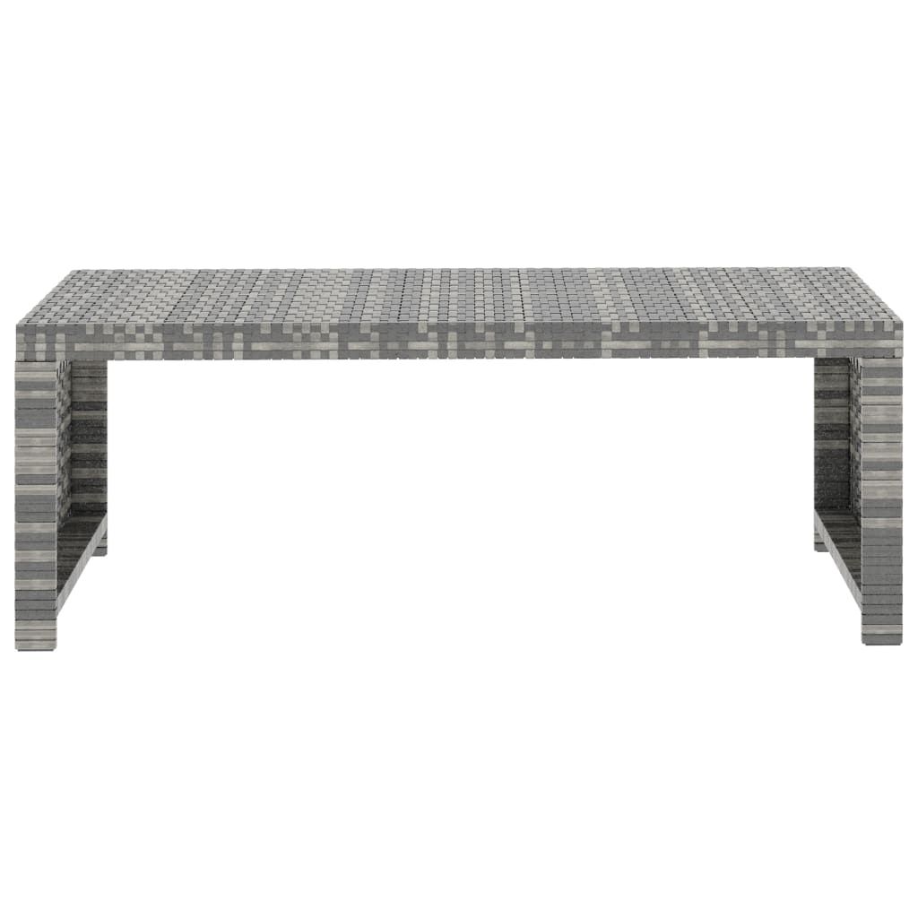 Salon de jardin 5 pcs avec coussins résine tressée gris - XIOS