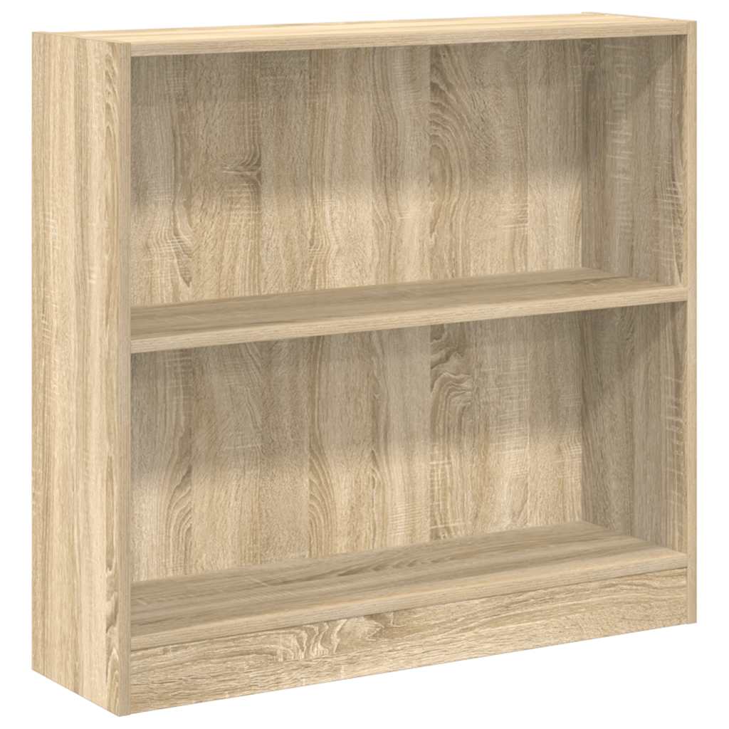 Bibliothèque chêne sonoma 80x24x75 cm bois d'ingénierie - XIOS
