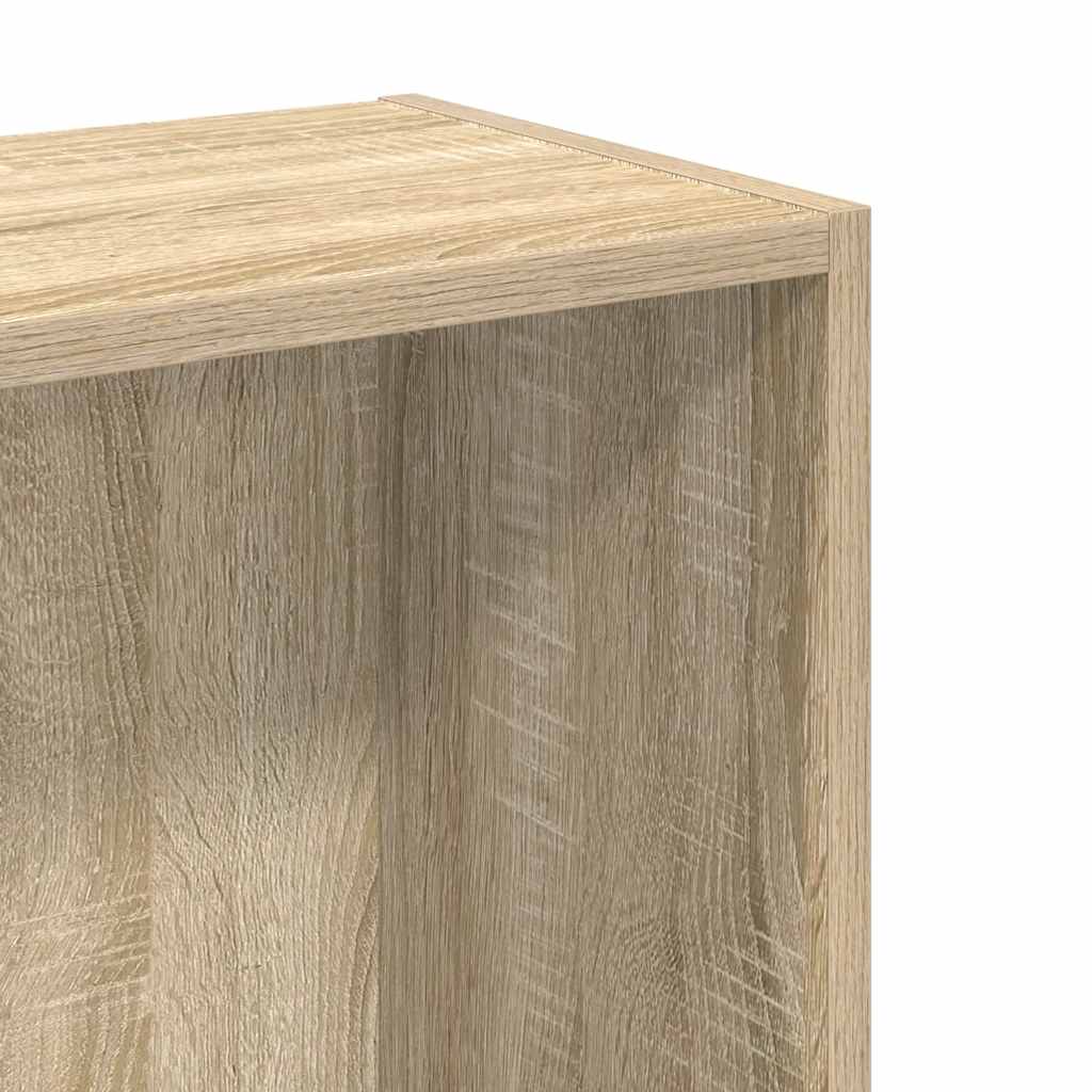 Bibliothèque chêne sonoma 80x24x75 cm bois d'ingénierie - XIOS