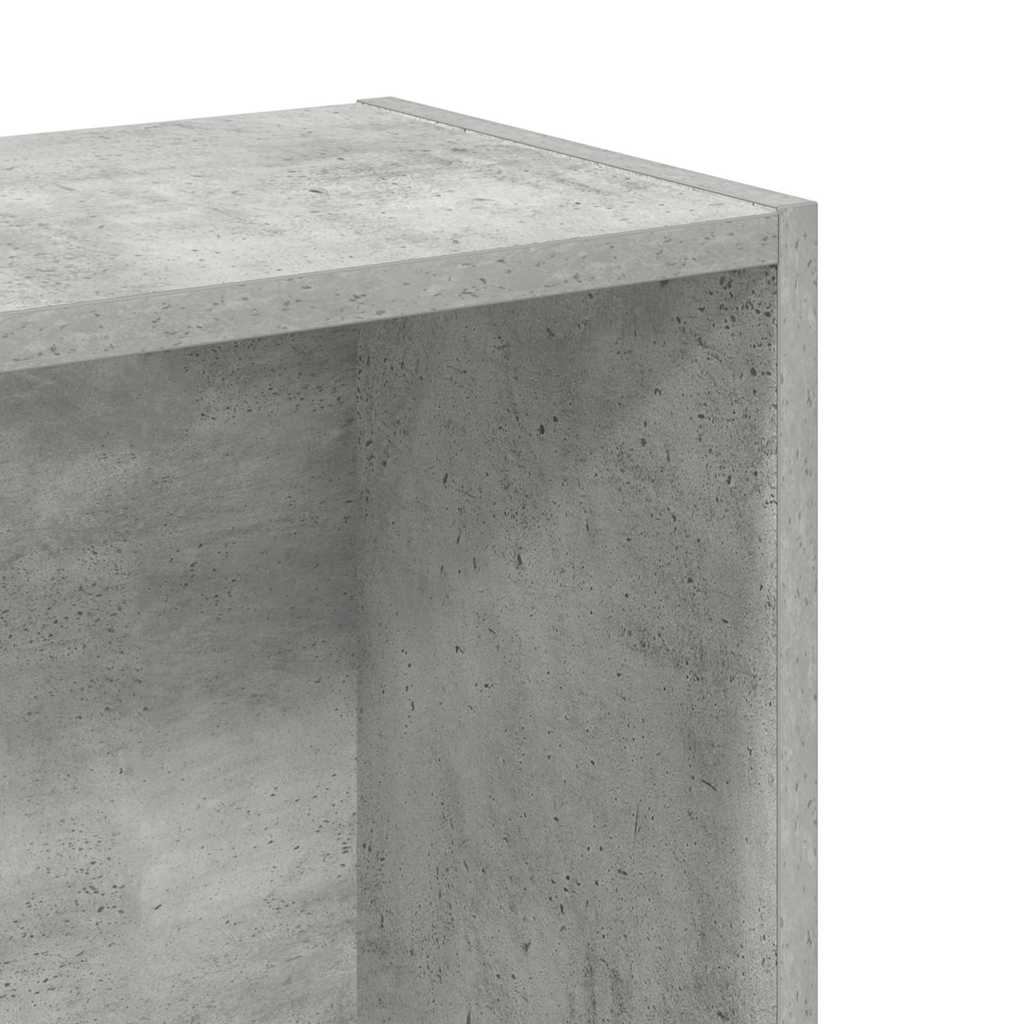 Bibliothèque Gris béton 80x24x75 cm Bois d'ingénierie - XIOS