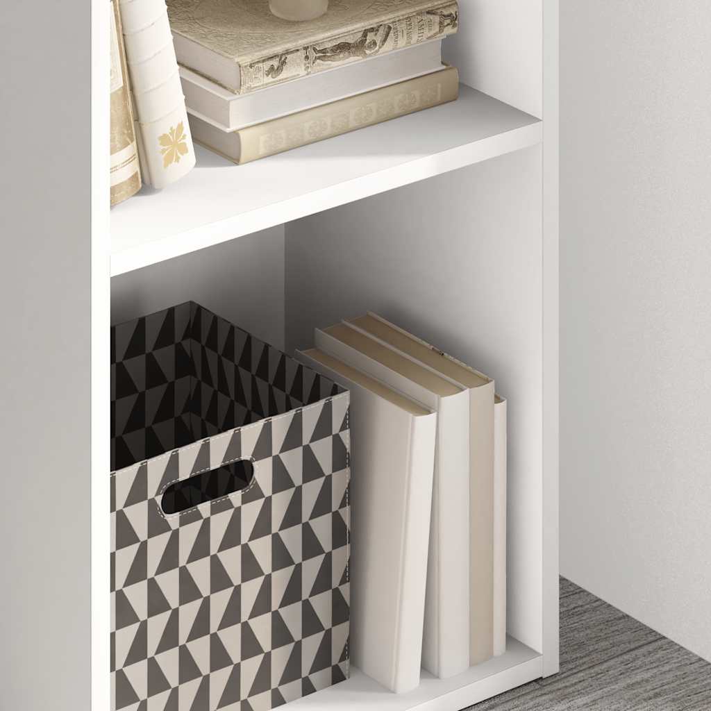 Bibliothèque blanc 40x30x76,5 cm bois d'ingénierie - XIOS