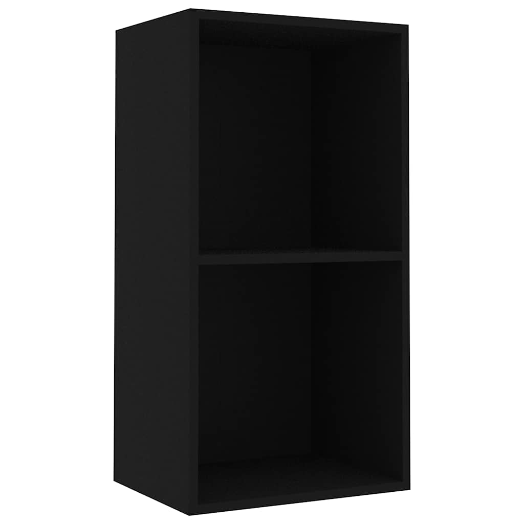 Bibliothèque noir 40x30x76,5 cm bois d'ingénierie - XIOS