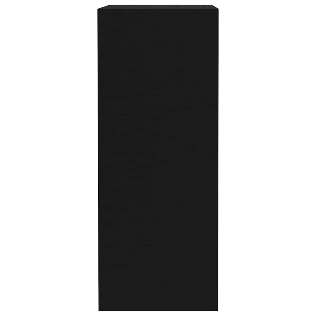 Bibliothèque noir 40x30x76,5 cm bois d'ingénierie - XIOS