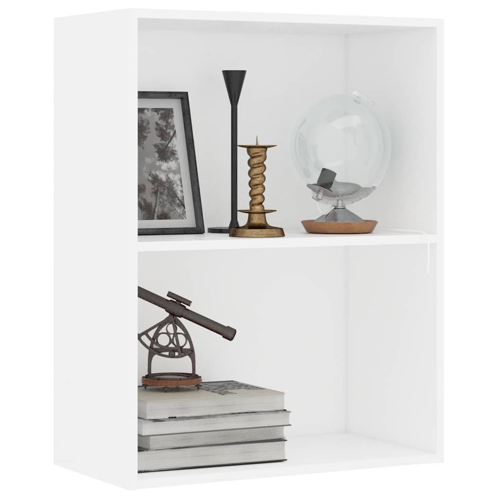 Bibliothèque blanc 60x30x76,5 cm bois d'ingénierie - XIOS