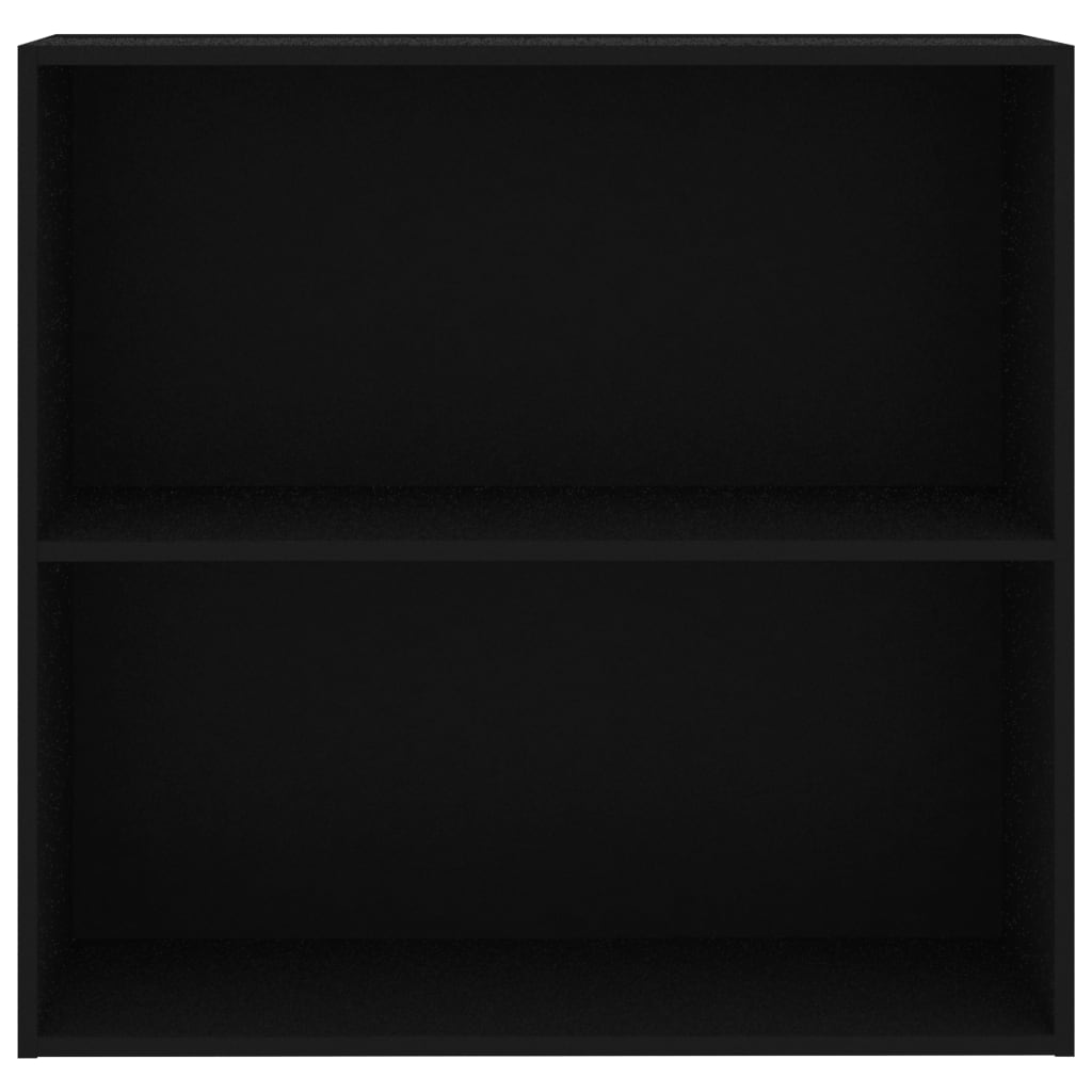 Bibliothèque noir 80x30x76,5 cm bois d'ingénierie - XIOS