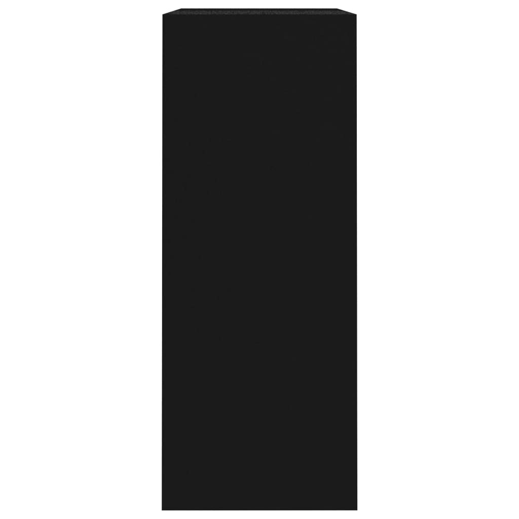 Bibliothèque noir 80x30x76,5 cm bois d'ingénierie - XIOS
