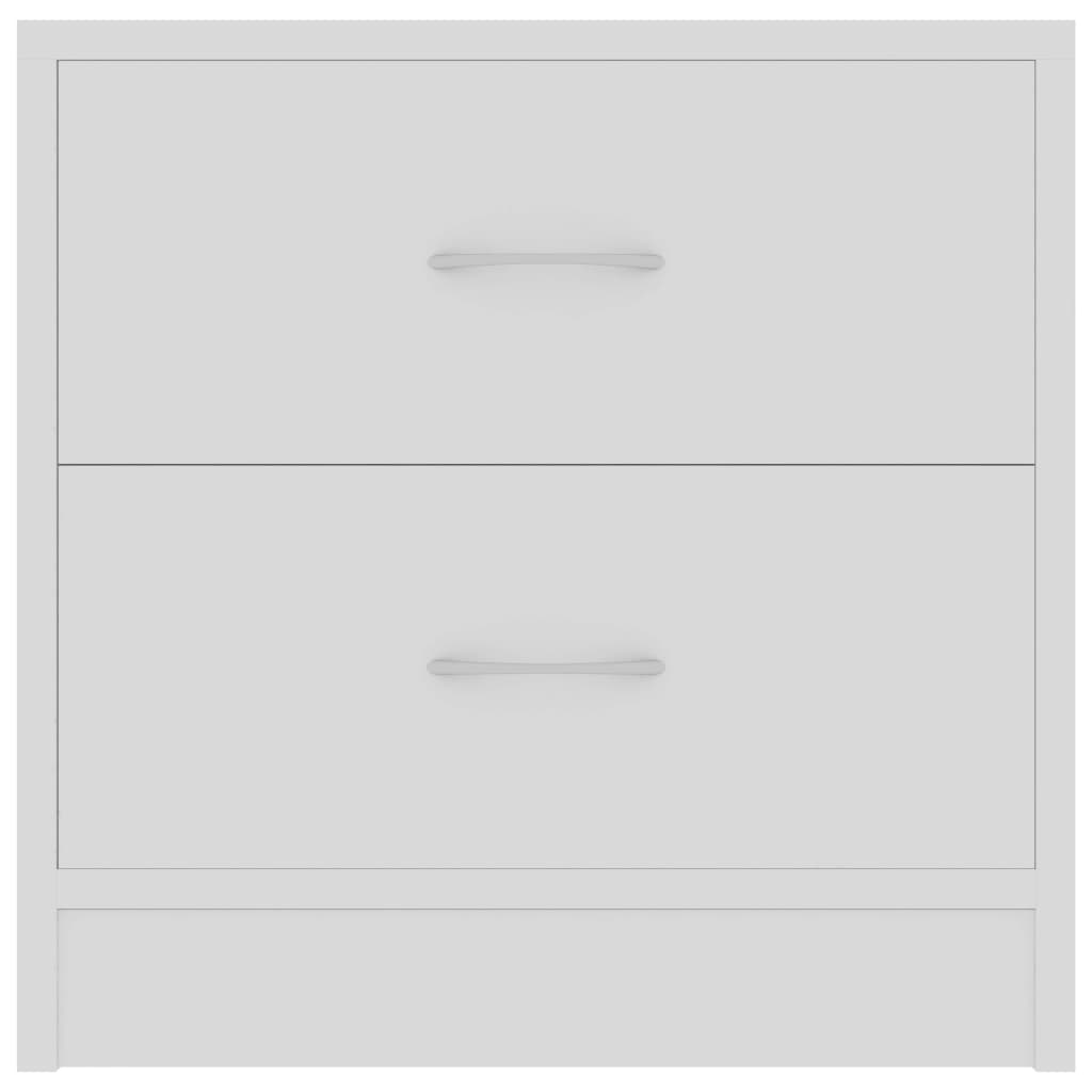 Tables de chevet 2 pcs Blanc 40x30x40 cm Bois d'ingénierie - XIOS