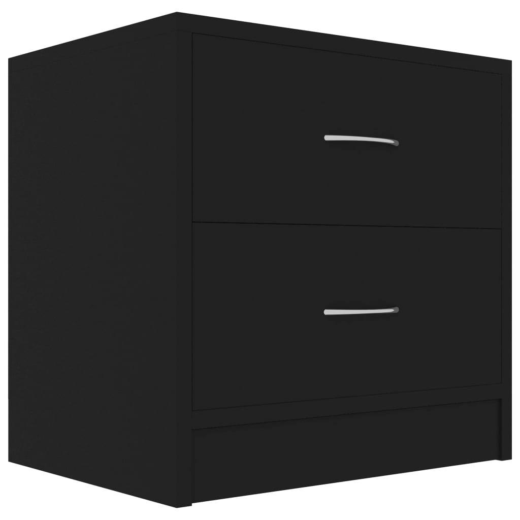 Tables de chevet 2 pcs Noir 40x30x40 cm Bois d'ingénierie - XIOS