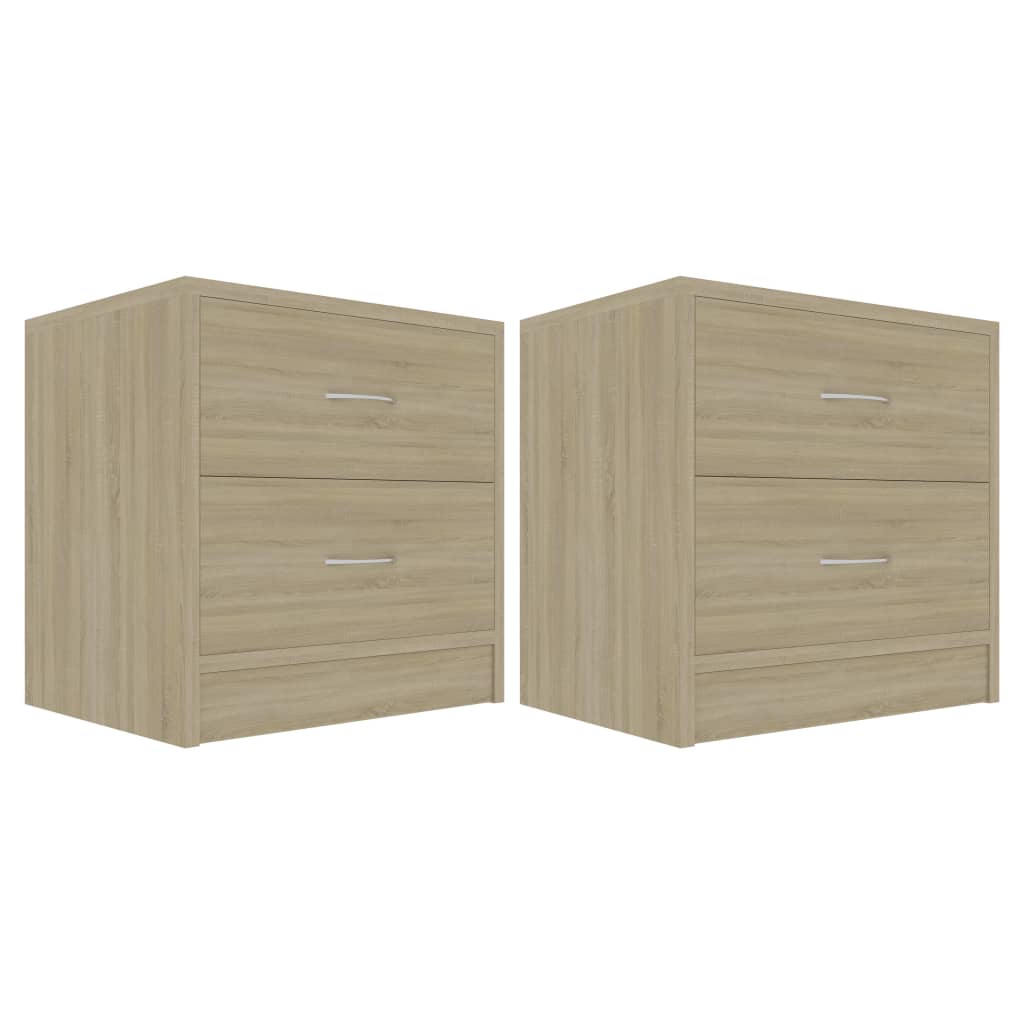 Tables de chevet 2pcs Chêne sonoma 40x30x40cm Bois d'ingénierie - XIOS