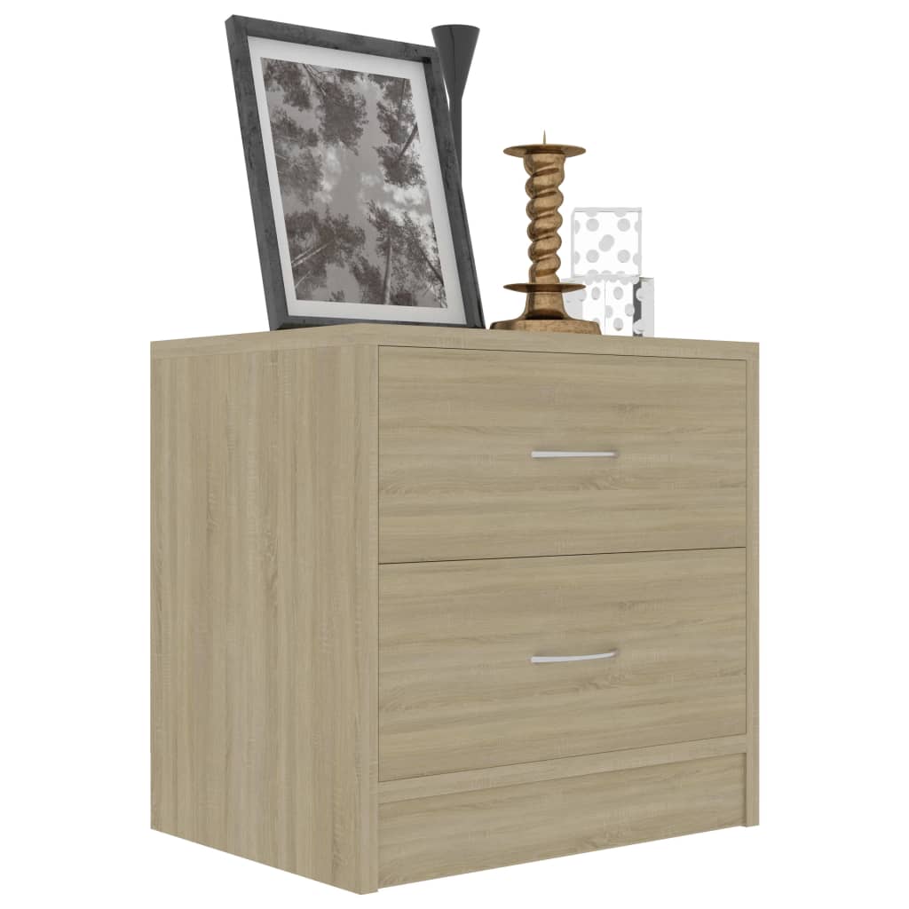 Tables de chevet 2pcs Chêne sonoma 40x30x40cm Bois d'ingénierie - XIOS