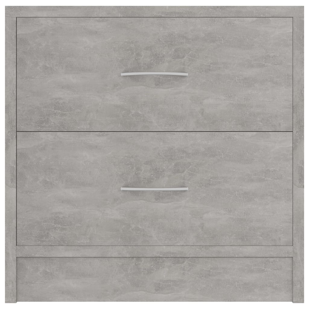 Tables de chevet 2 pcs Gris béton 40x30x40 cm Bois d'ingénierie - XIOS