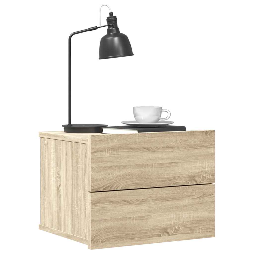 Table de chevet chêne sonoma 40x30x30 cm Bois d'ingénierie - XIOS