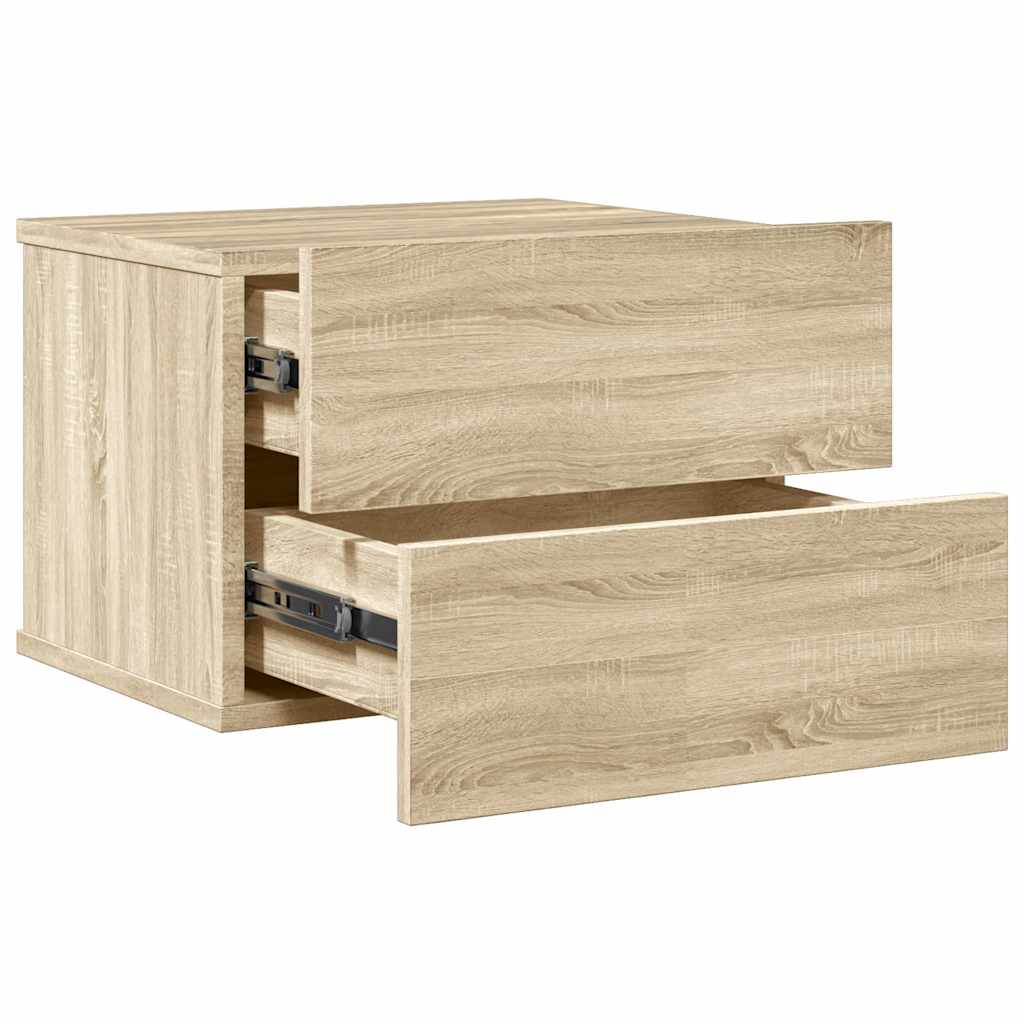 Table de chevet chêne sonoma 40x30x30 cm Bois d'ingénierie - XIOS