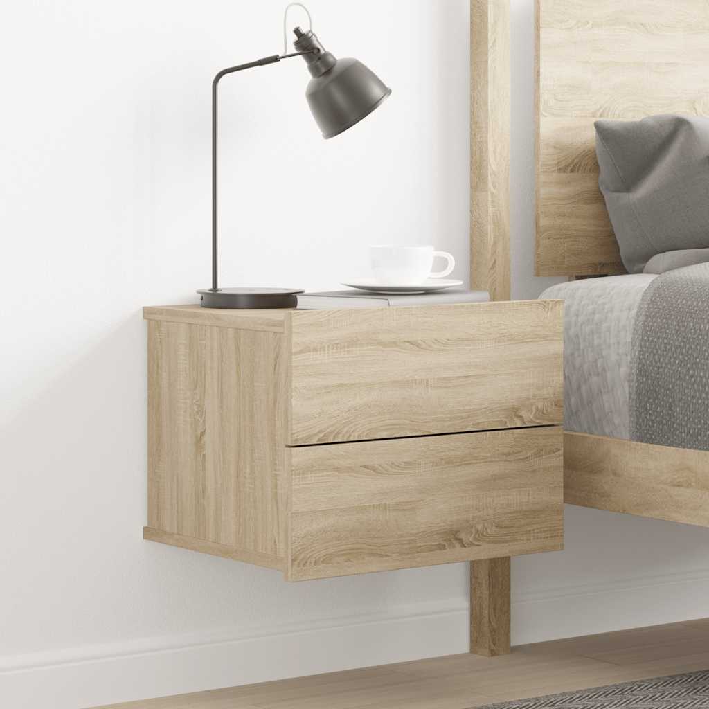Table de chevet chêne sonoma 40x30x30 cm Bois d'ingénierie - XIOS